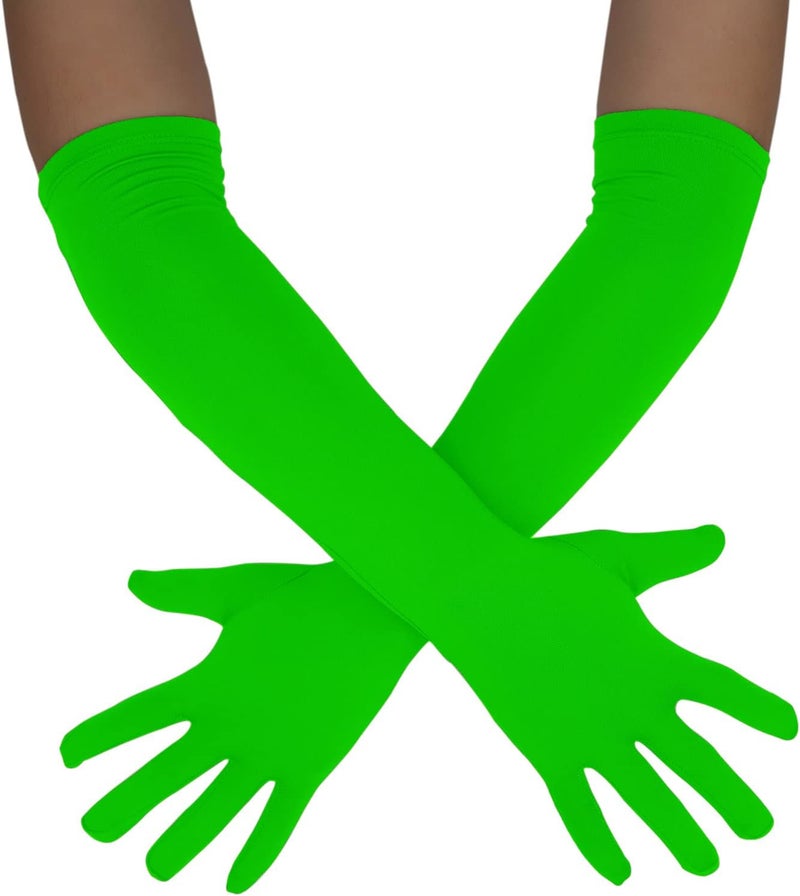 Sheface Men's and Women's 18" Spandex Long Gloves Stretchy Banquet Party Wedding Costume Gloves - Image 1